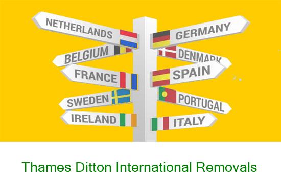 Thames Ditton international removal company